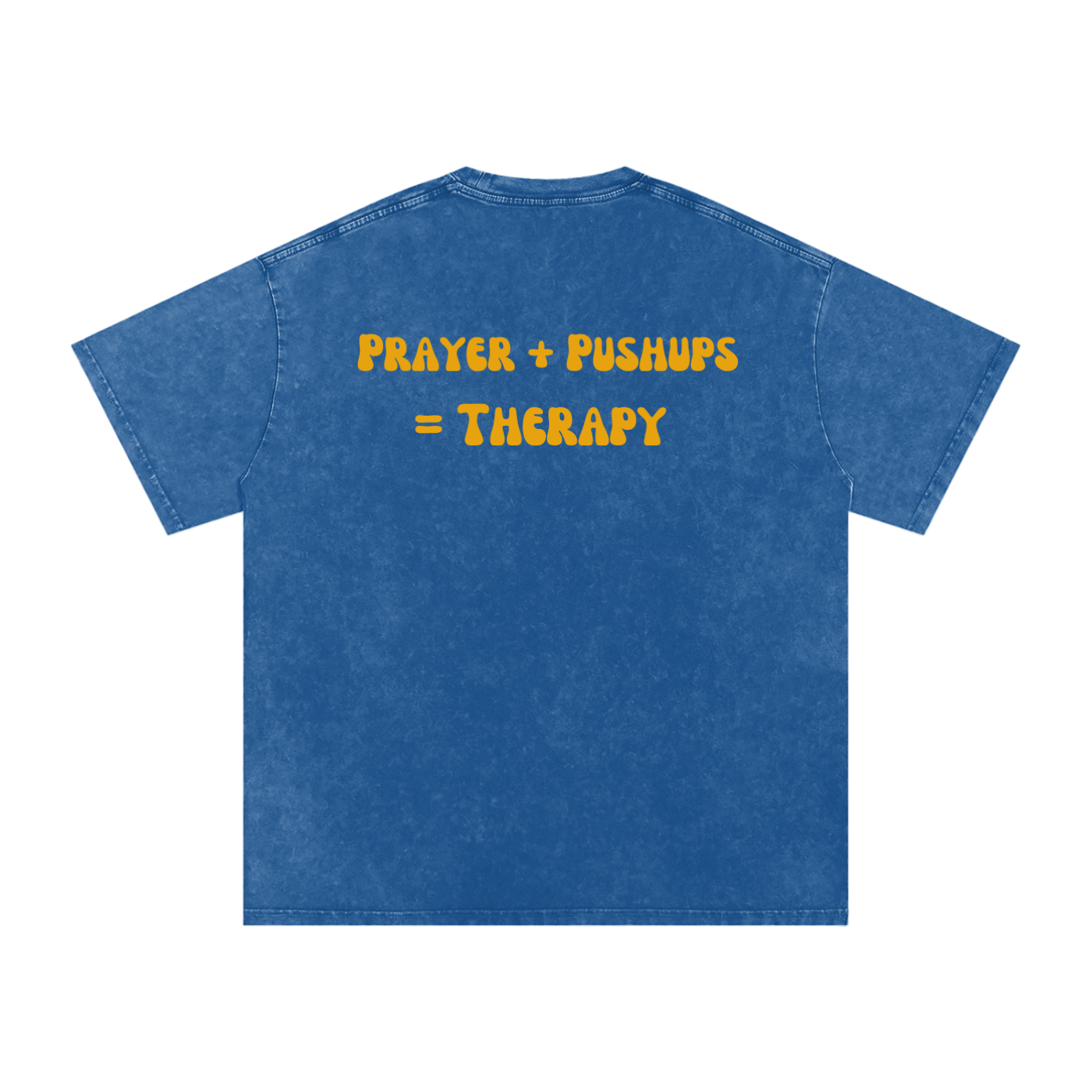 Pushups & Prayer Washed Oversized Tee