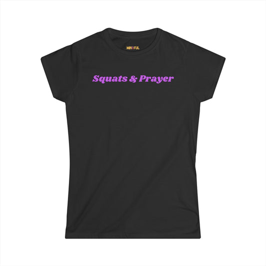Women's Squats & Prayer Tee