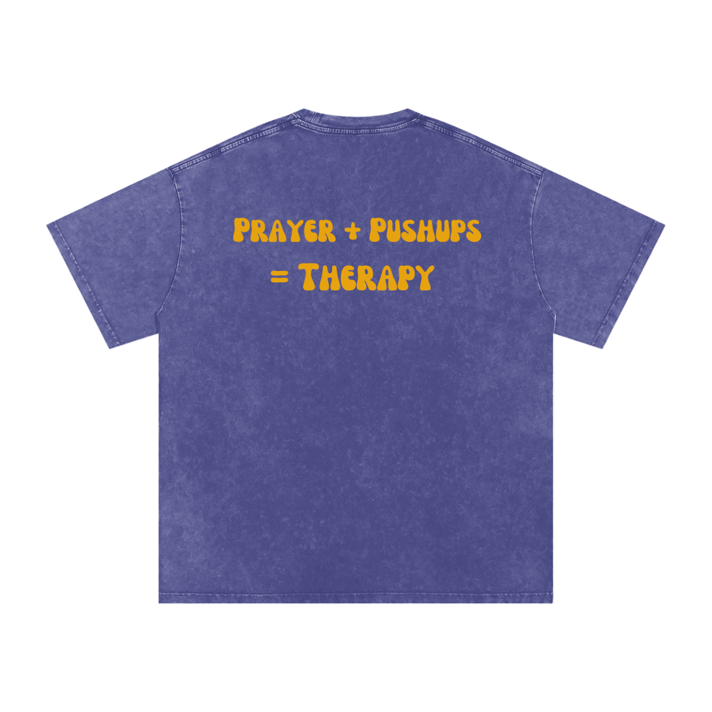 Pushups & Prayer Washed Oversized Tee